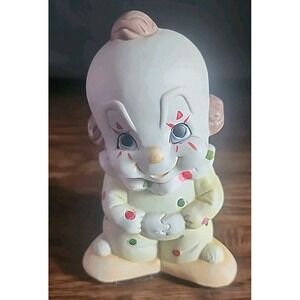 Vintage Studio Ceramic Cuttie Clown Statue Yellow Jumper